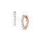 Dominique Cohen one carat huggie hoops in rose gold<span class='visuallyhidden'>; shop help at 760-978-9297.</span>